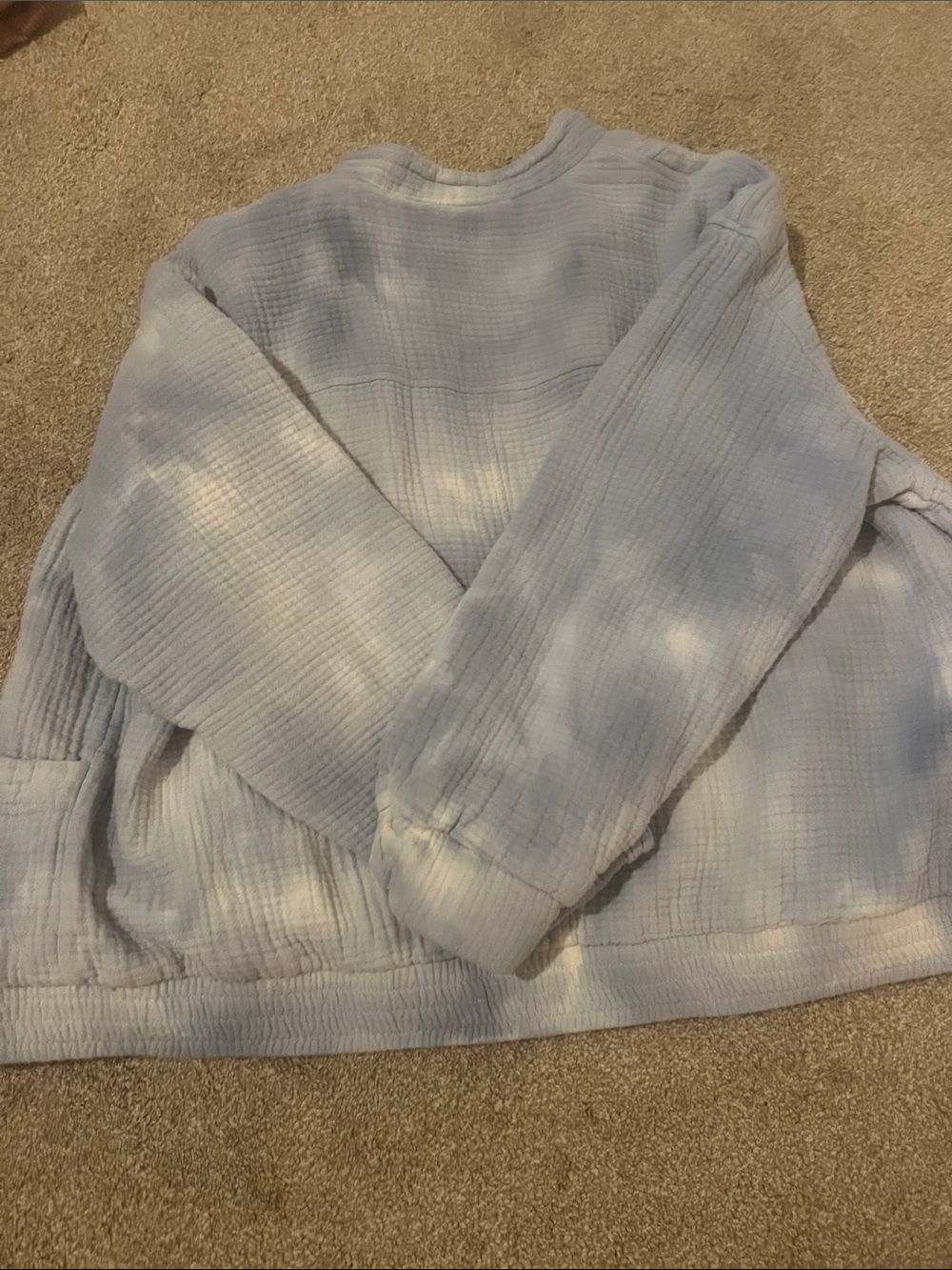 Blue and white gradient button jacket - Picture 3 of 3